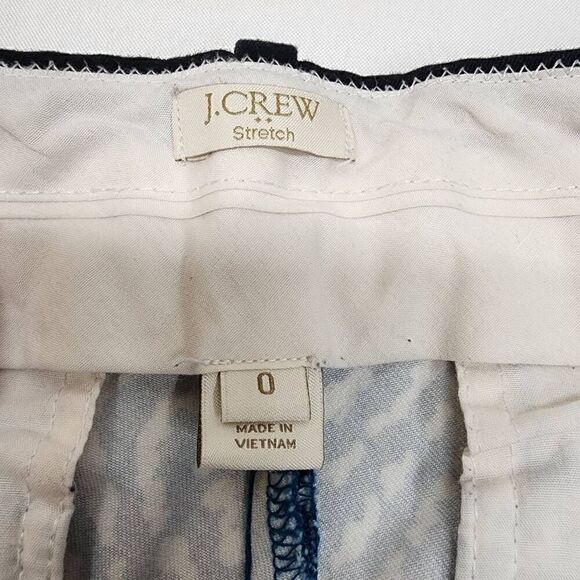 JCrew Y2K Geometric Blue Women's Shorts Size 0 - Picture 8 of 9